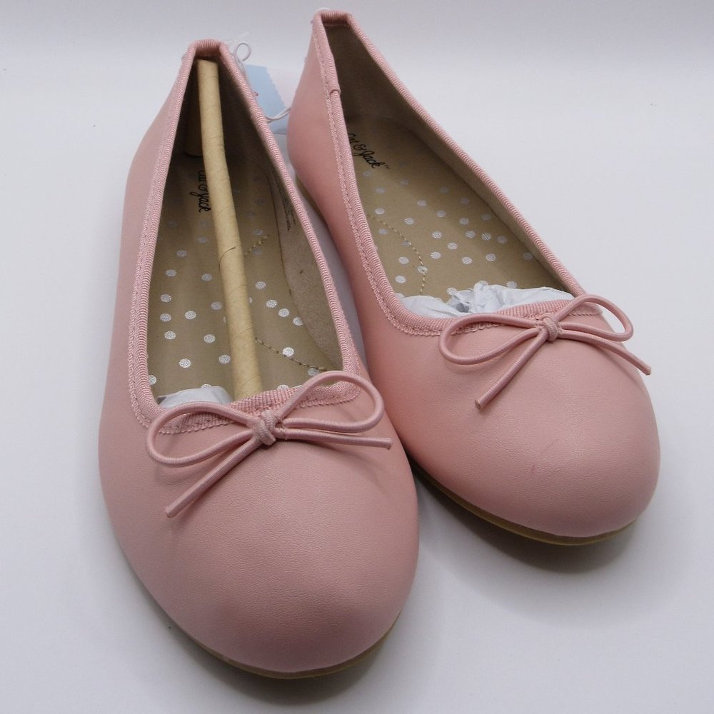 SIZE 2 BRAND NEW CAT AND JACK PINK BALLET SHOES #449